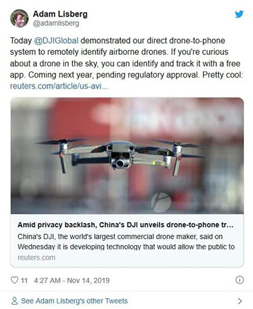 Apps suivi de drones