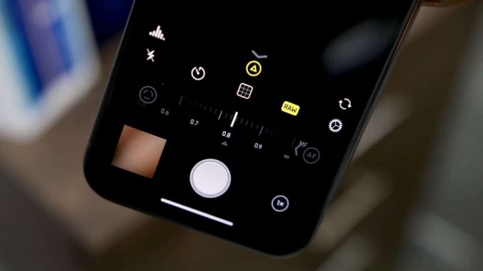 iPhone 11 RAW photo